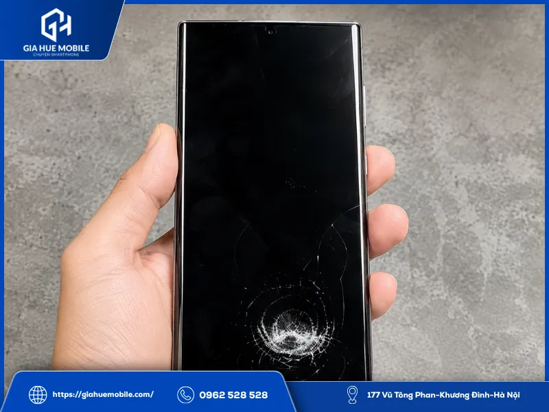Mặt kính Samsung S25 Plus bị vỡ