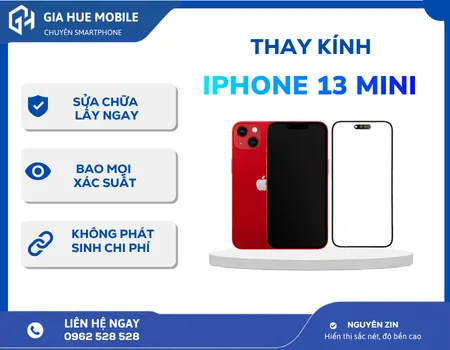 Thay kính iPhone 13 mini lấy ngay, giữ màn zin