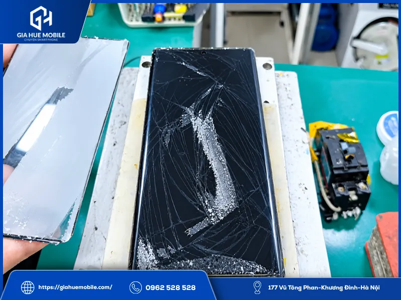 Bóc kính và ép mặt kính mới cho Samsung