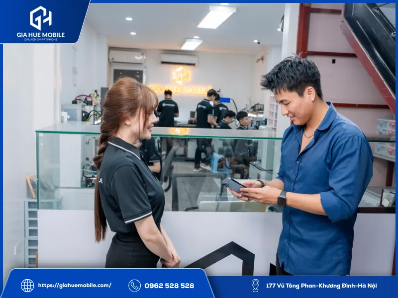 Kiểm tra và bàn giao điện thoại Samsung sau khi ép kính