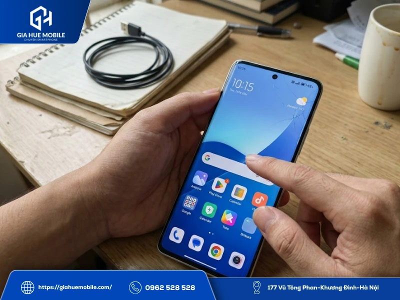 Kính Redmi Note 14 Pro+ bị nứt có dùng tiếp được không?