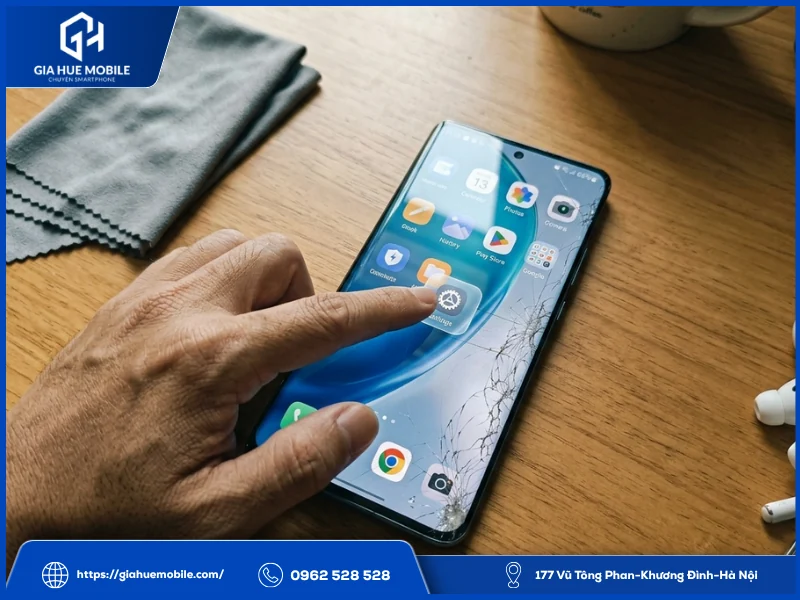 Vivo X100 Pro nứt kính có ảnh hưởng cảm ứng không?