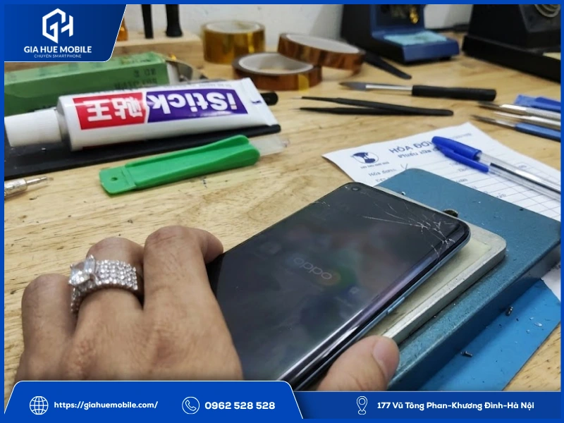 Cách kiểm tra vân tay OPPO Reno 5 Pro sau khi ép kính