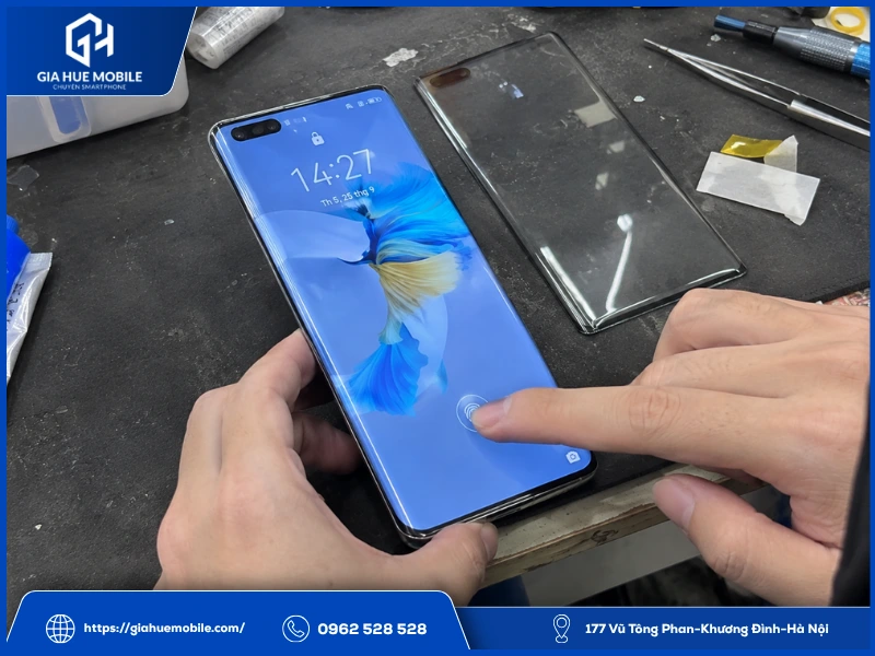 Ép Kính Huawei Mate 40 Pro Có Mất Vân Tay Không?