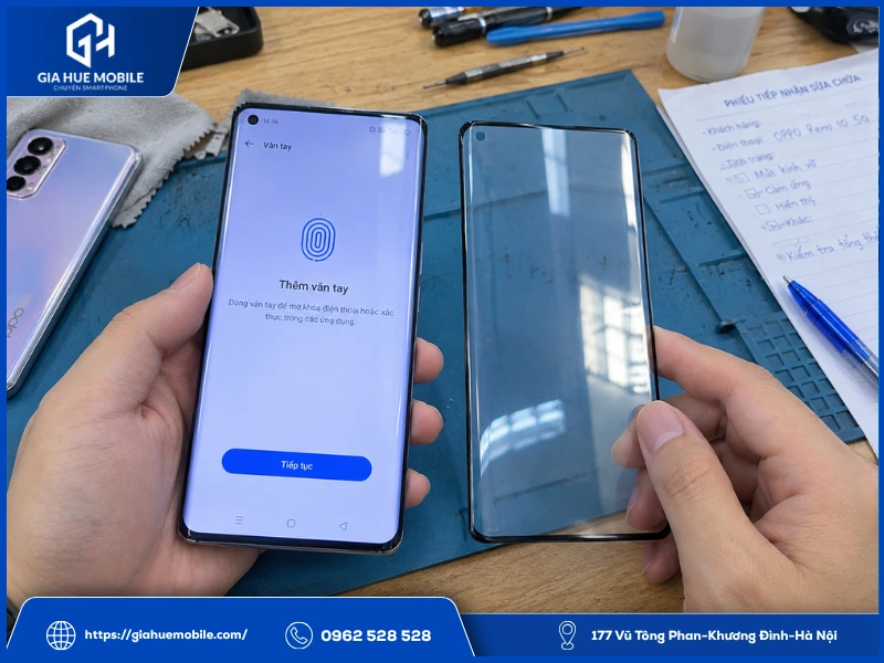 Kính linh kiện OPPO Reno 10 5G có tốt không