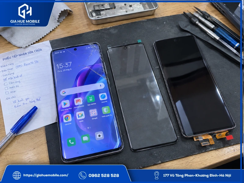 Nên ép kính hay thay cả màn hình OPPO Reno 10 5G